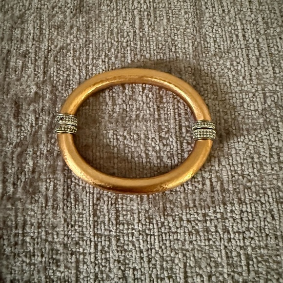 Jewelry - Gold Bangle Bracelet with Silver Accents